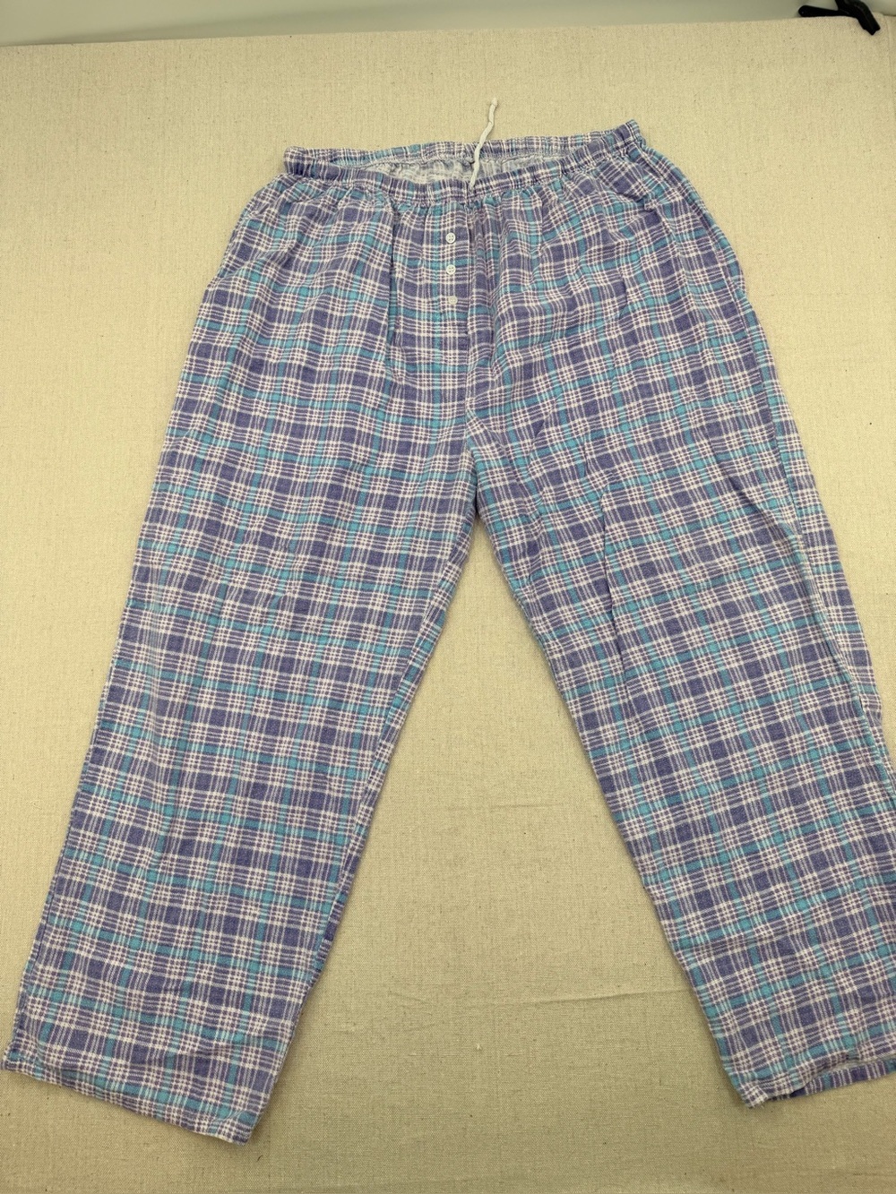Blue Plaid Lounge Pants - Comfortable Drawstring Waist